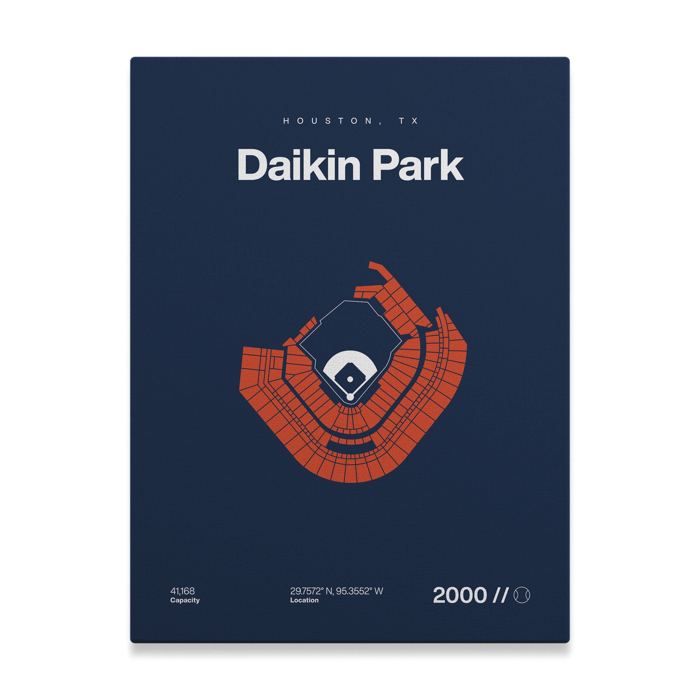 Houston Baseball Stadium Bold