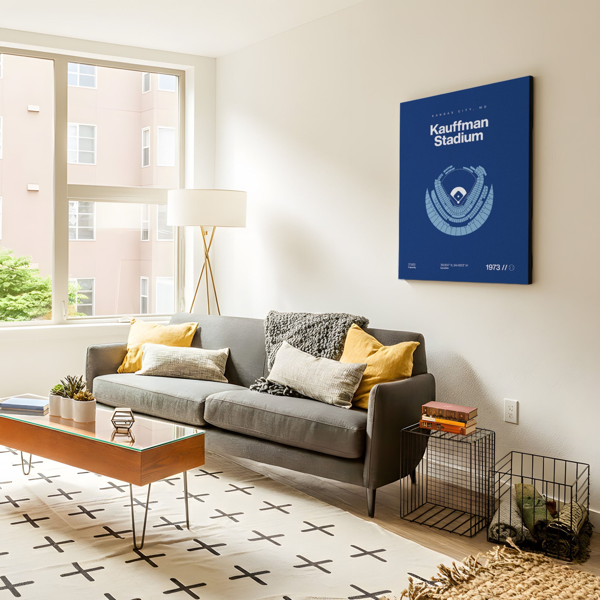 Kansas City Baseball Stadium Bold