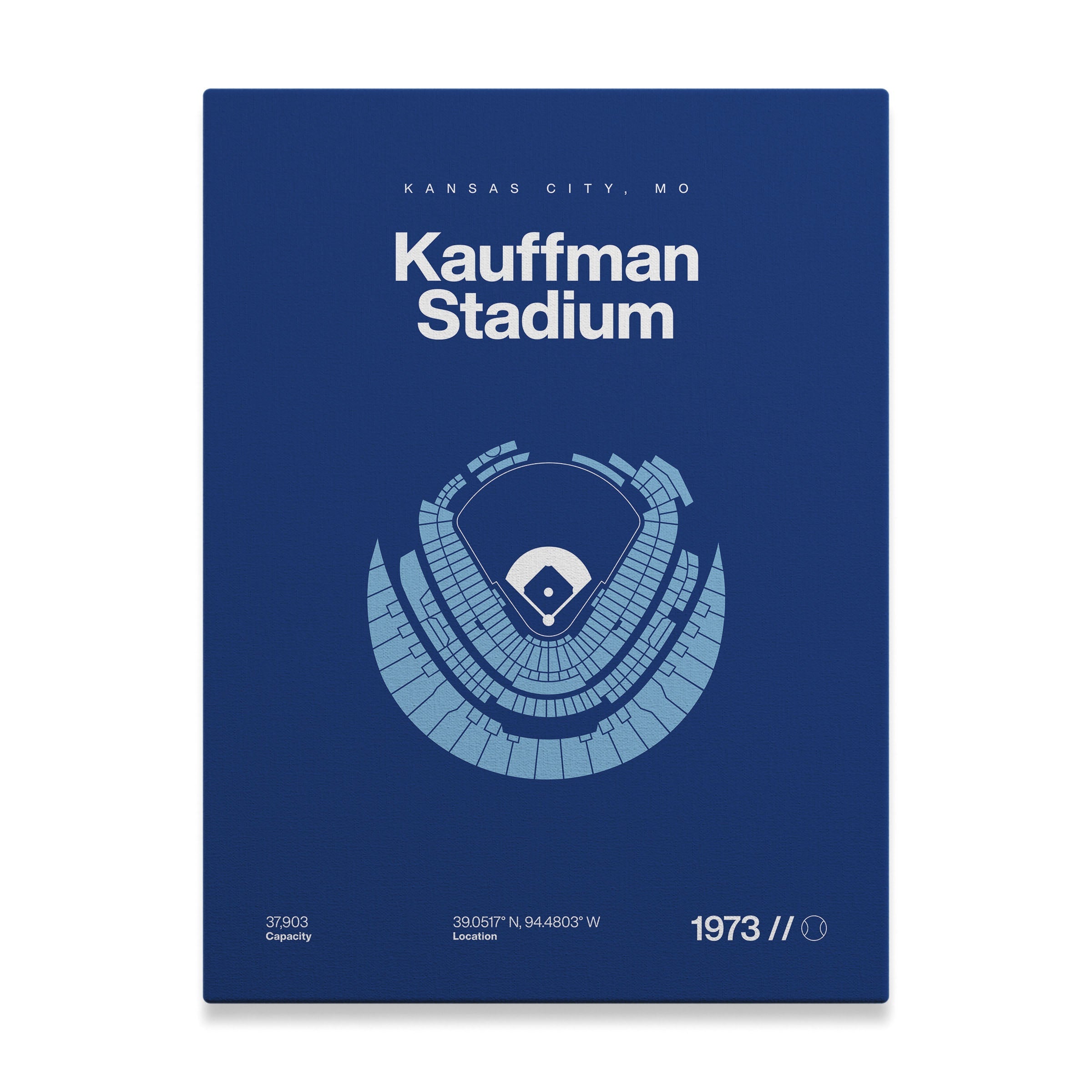 Kansas City Baseball Stadium Bold