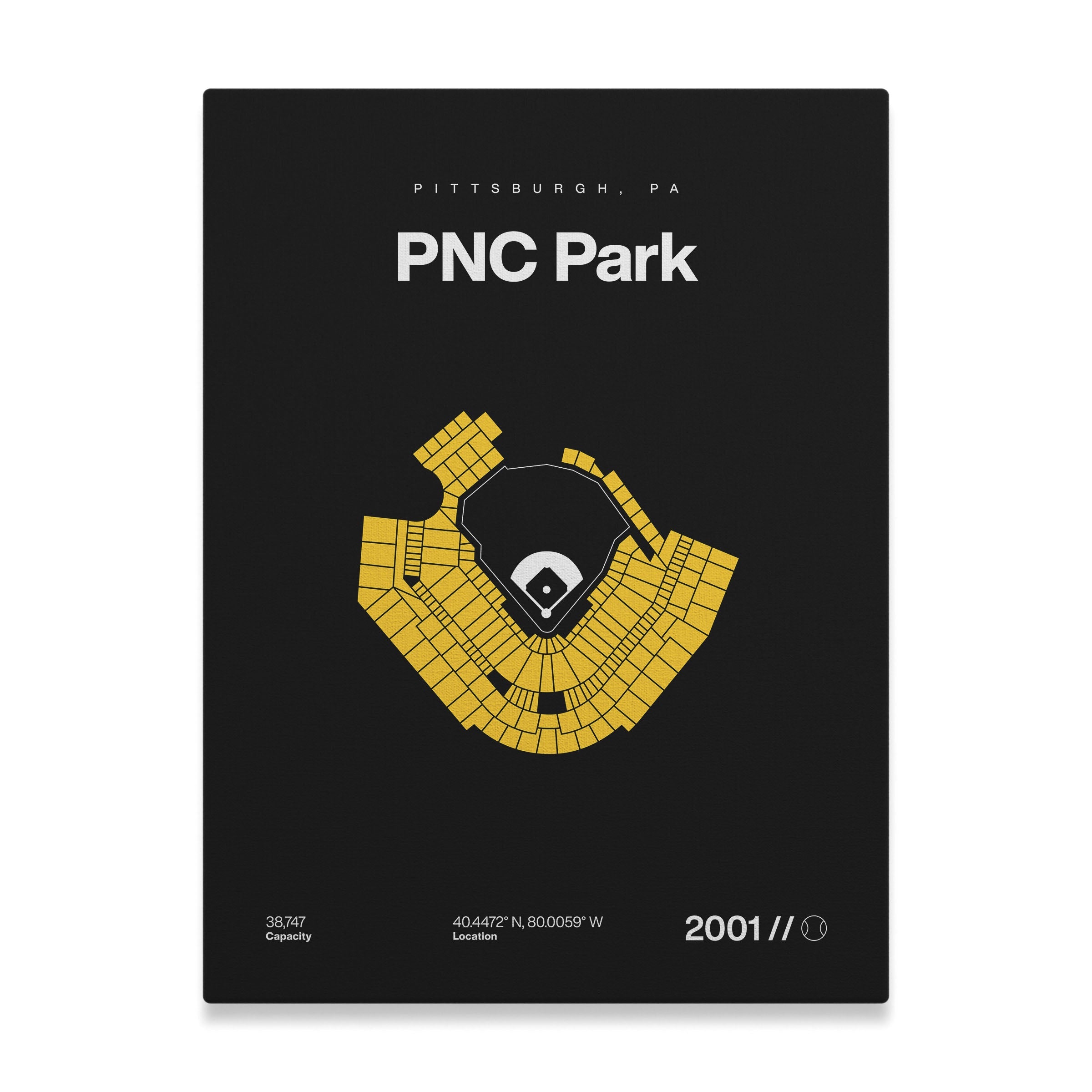 Pittsburgh Baseball Stadium Bold