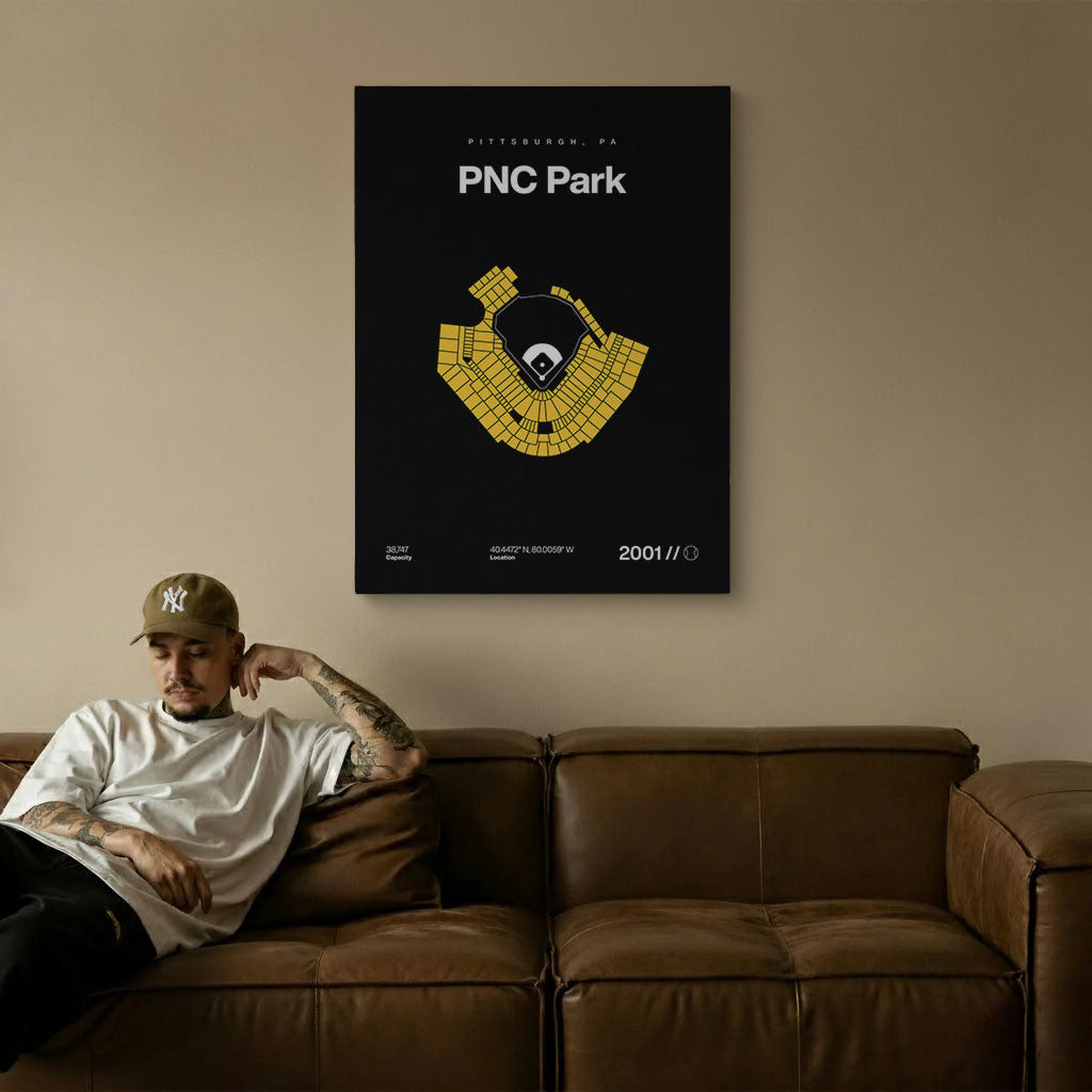 Pittsburgh Baseball Stadium Bold