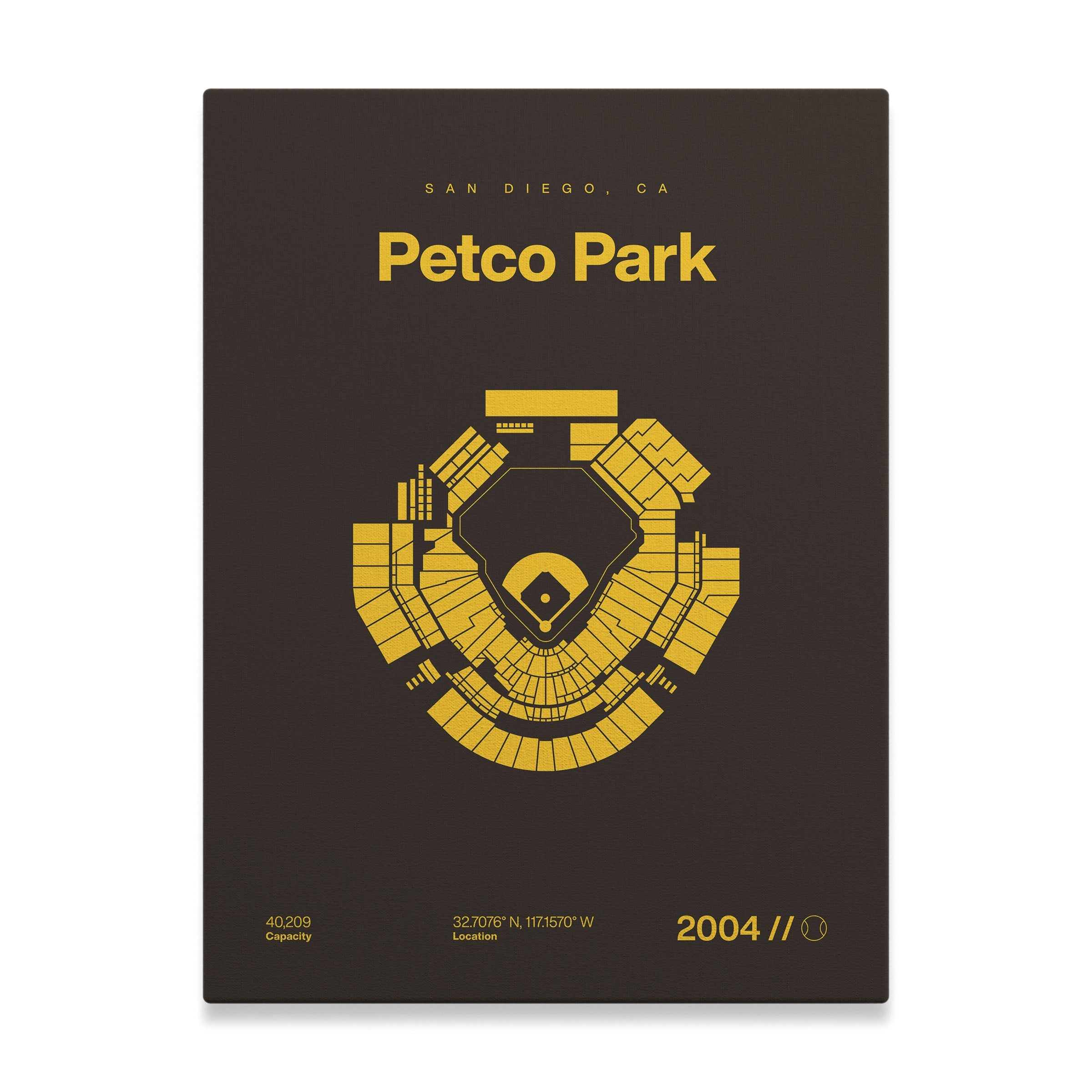 San Diego Baseball Stadium Bold