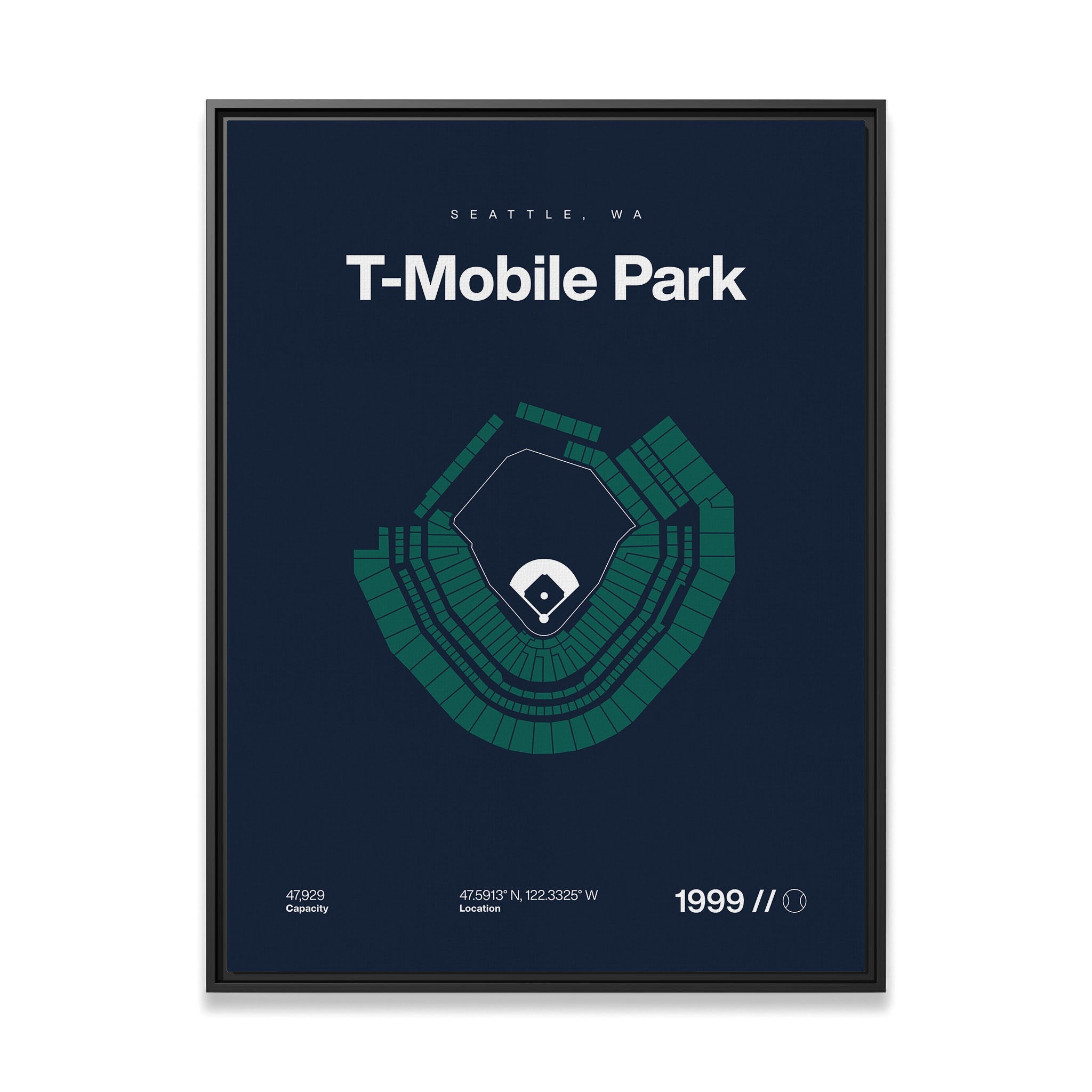 Seattle Baseball Stadium Bold