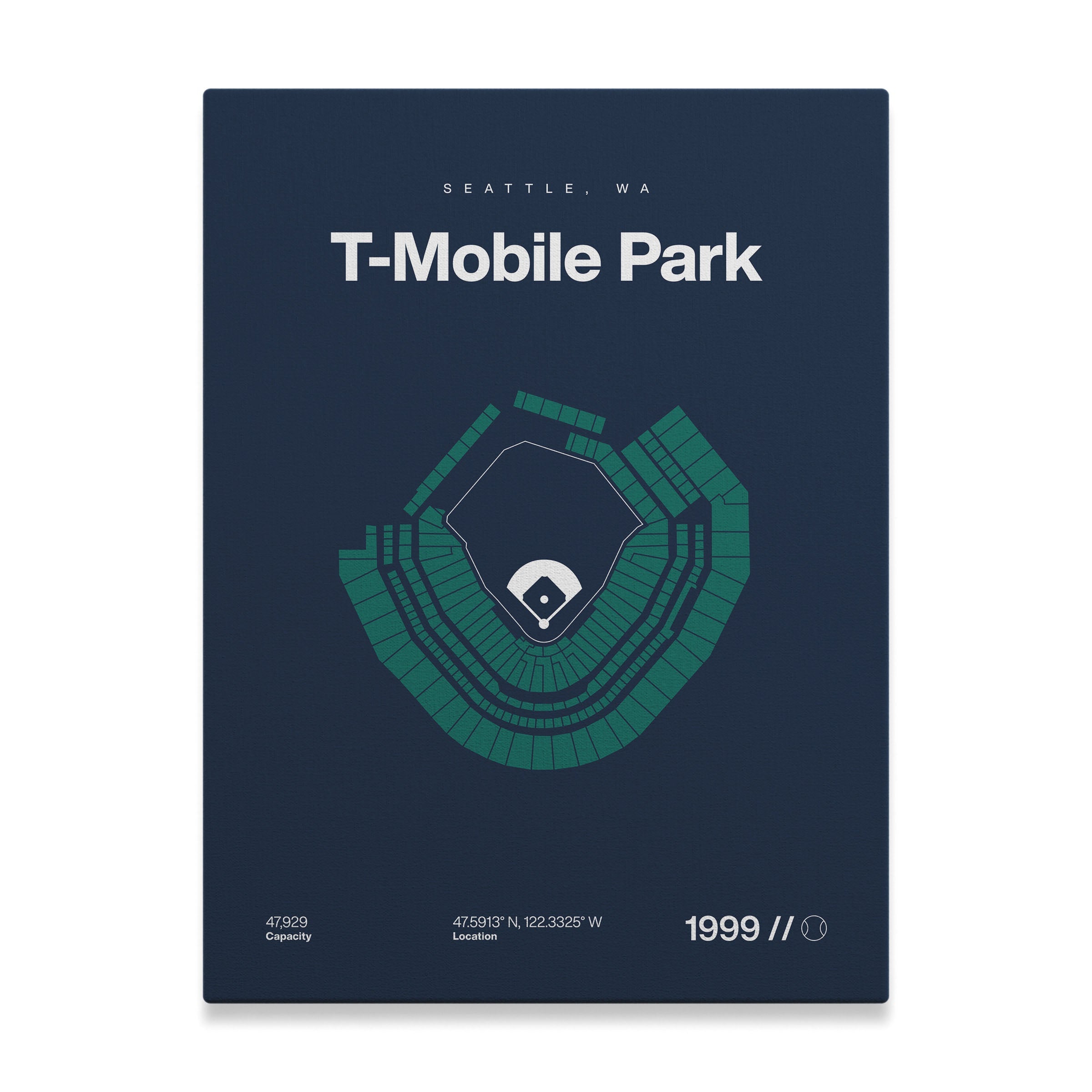 Seattle Baseball Stadium Bold