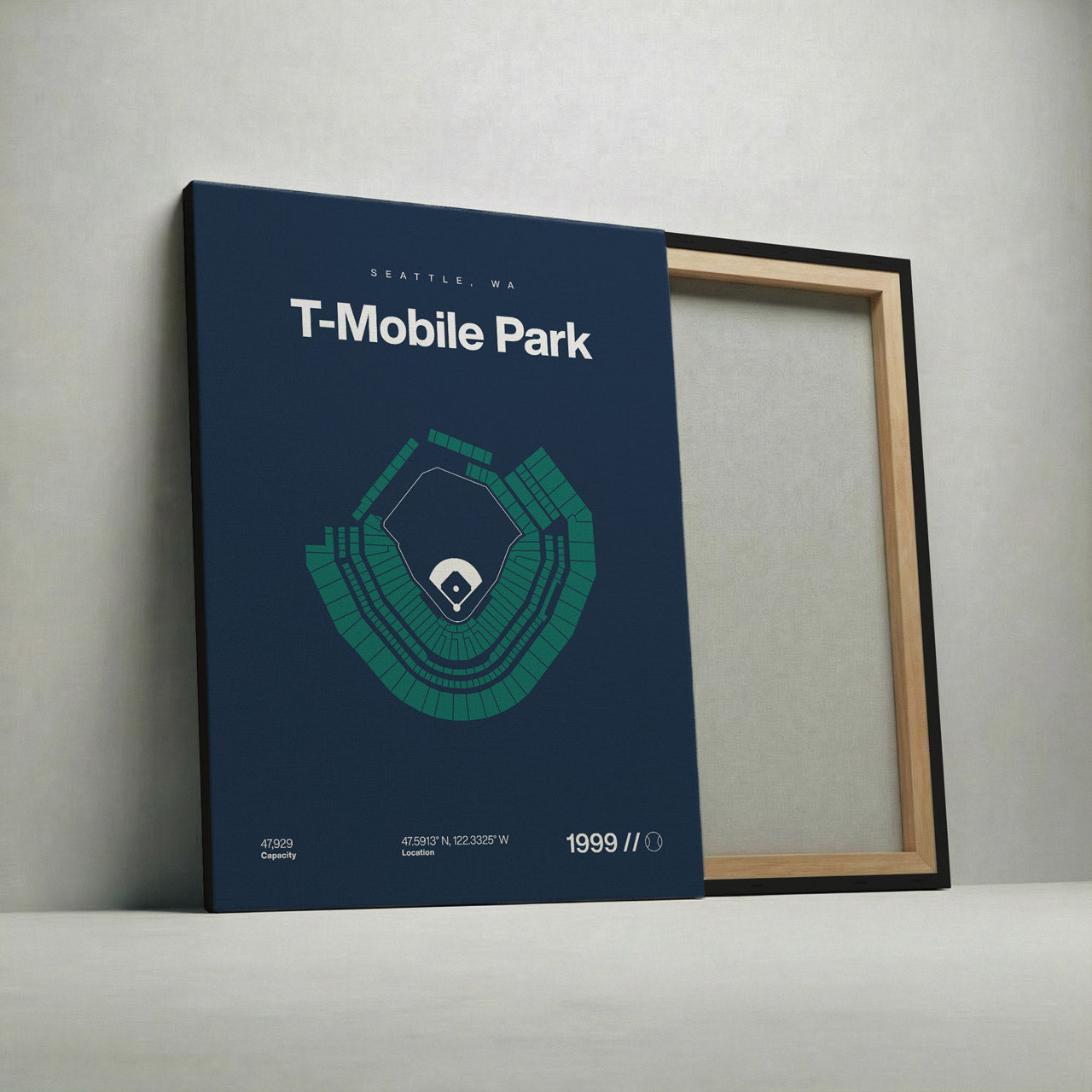 Seattle Baseball Stadium Bold