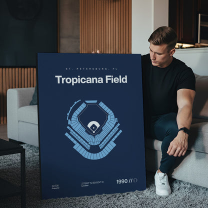 Tampa Bay Baseball Stadium Bold