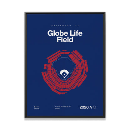 Texas Baseball Stadium Bold