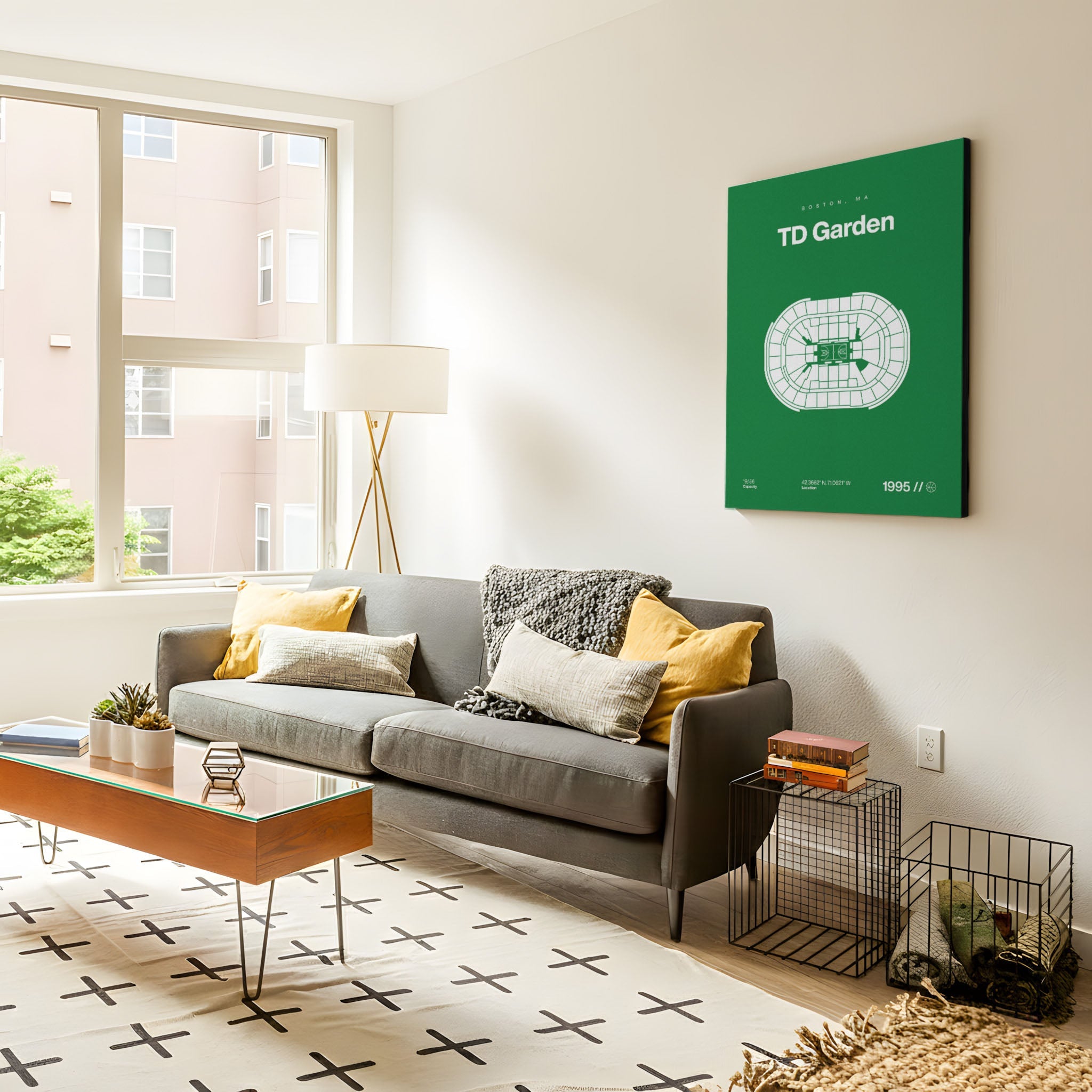 Boston Basketball Arena Bold