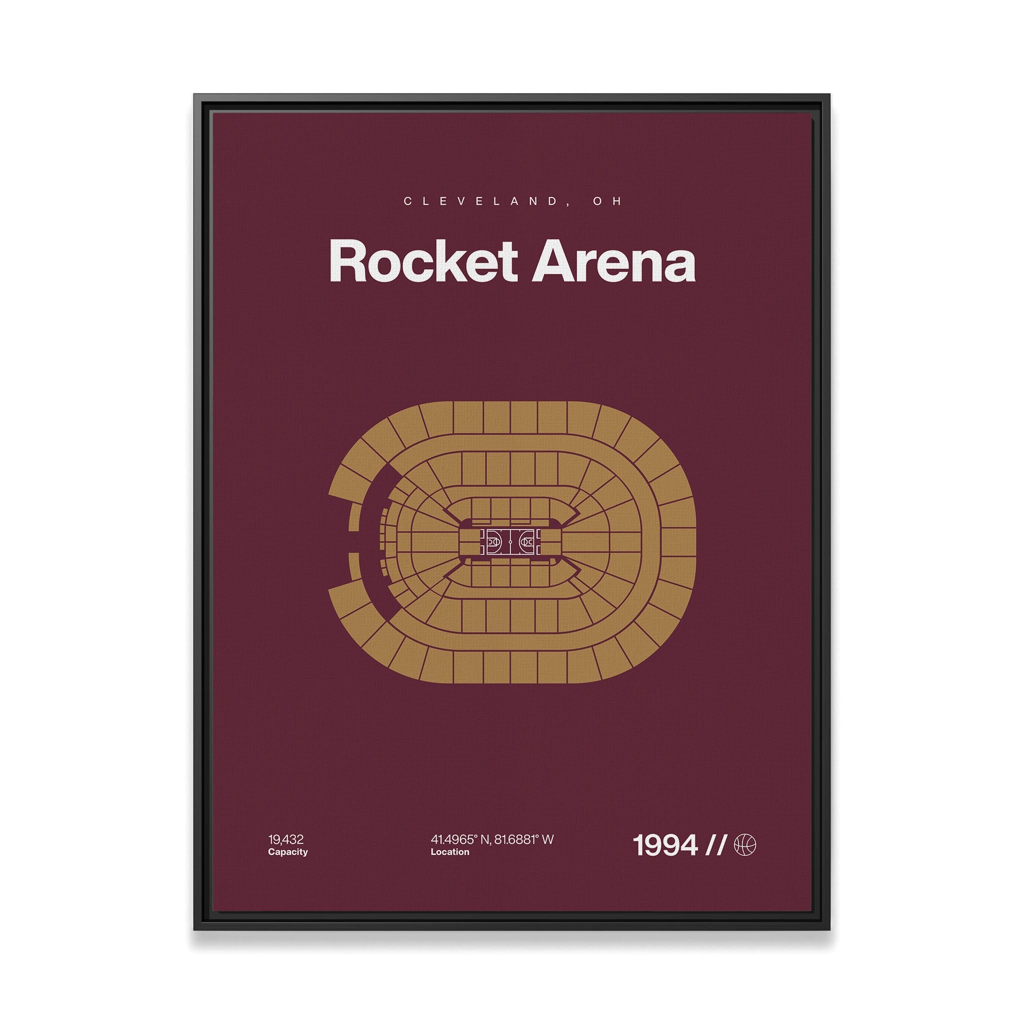 Cleveland Basketball Arena Bold