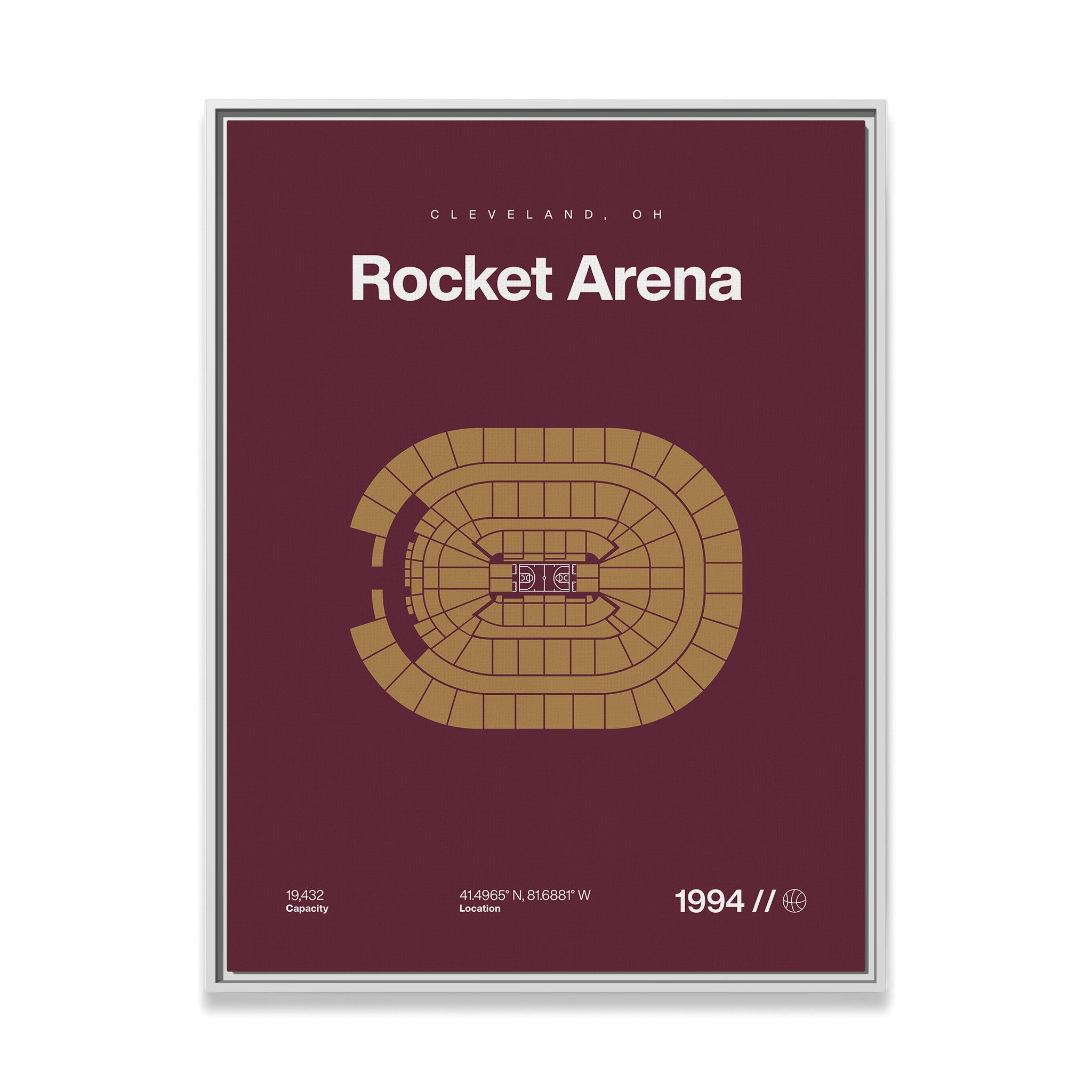 Cleveland Basketball Arena Bold