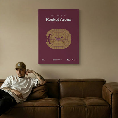 Cleveland Basketball Arena Bold