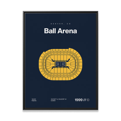Denver Basketball Arena Bold