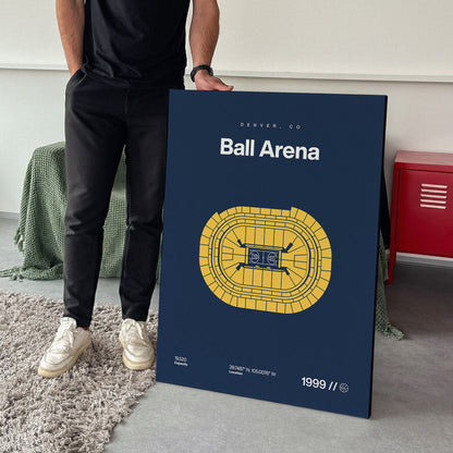 Denver Basketball Arena Bold