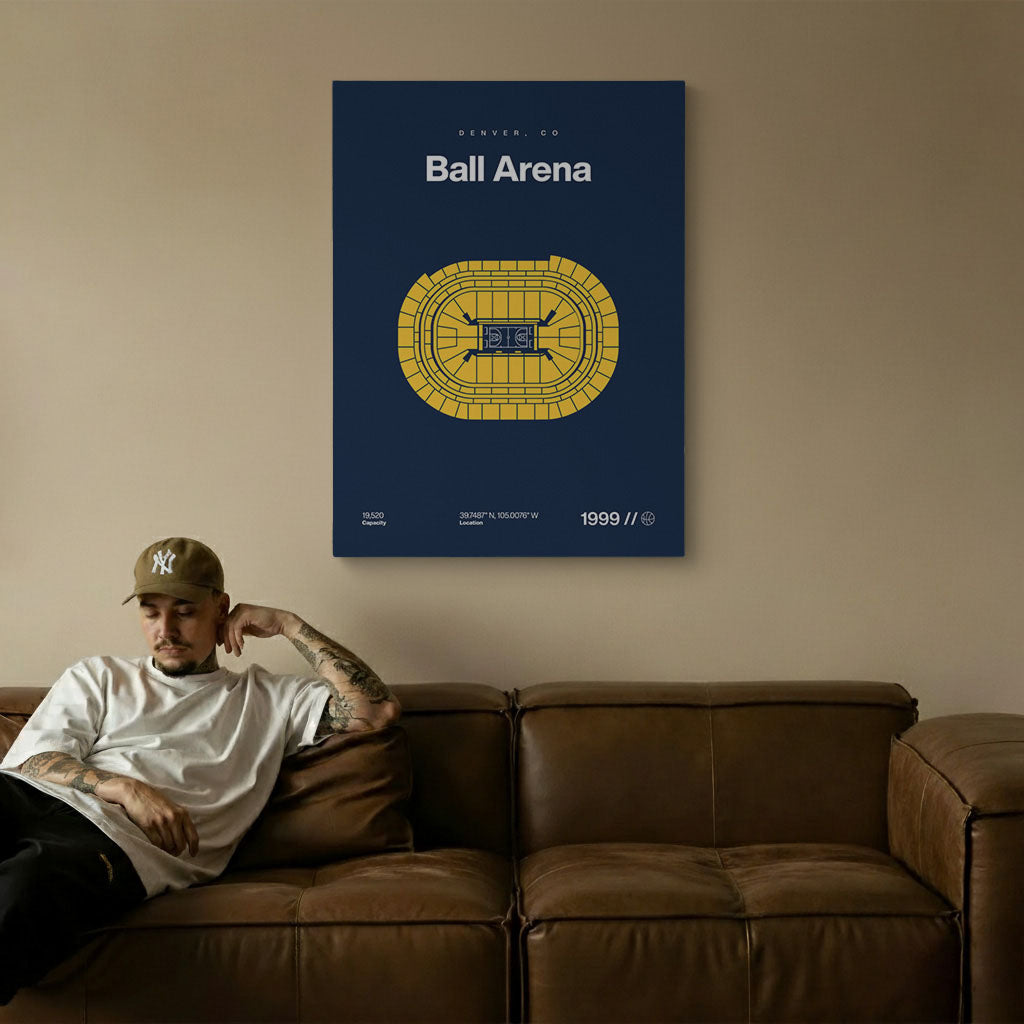 Denver Basketball Arena Bold