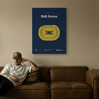 Denver Basketball Arena Bold