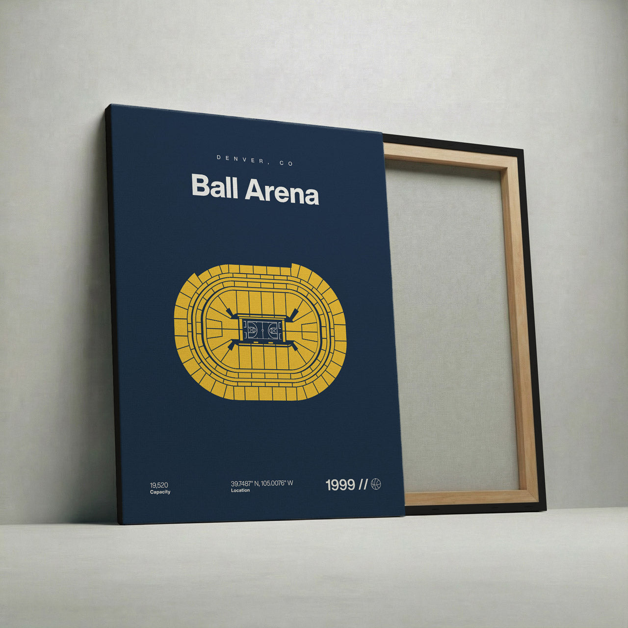 Denver Basketball Arena Bold