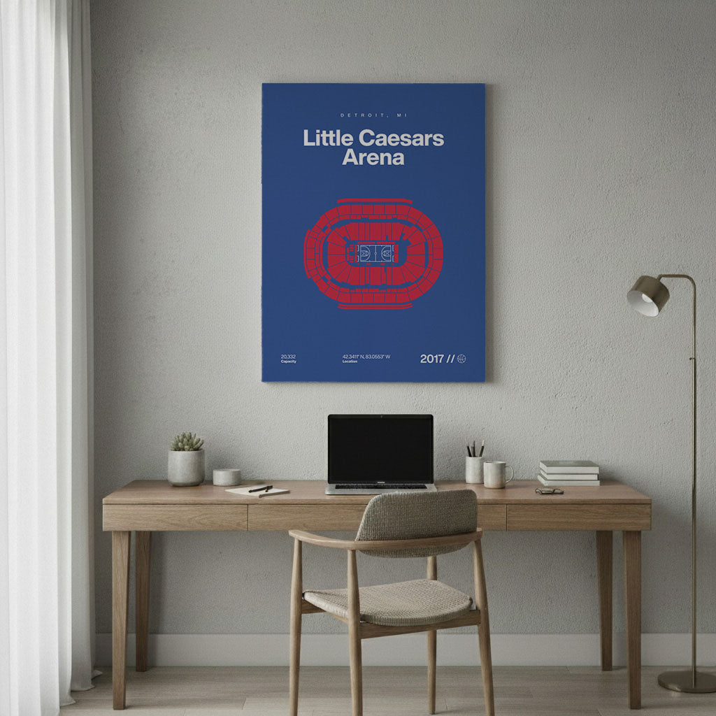 Detroit Basketball Arena Bold