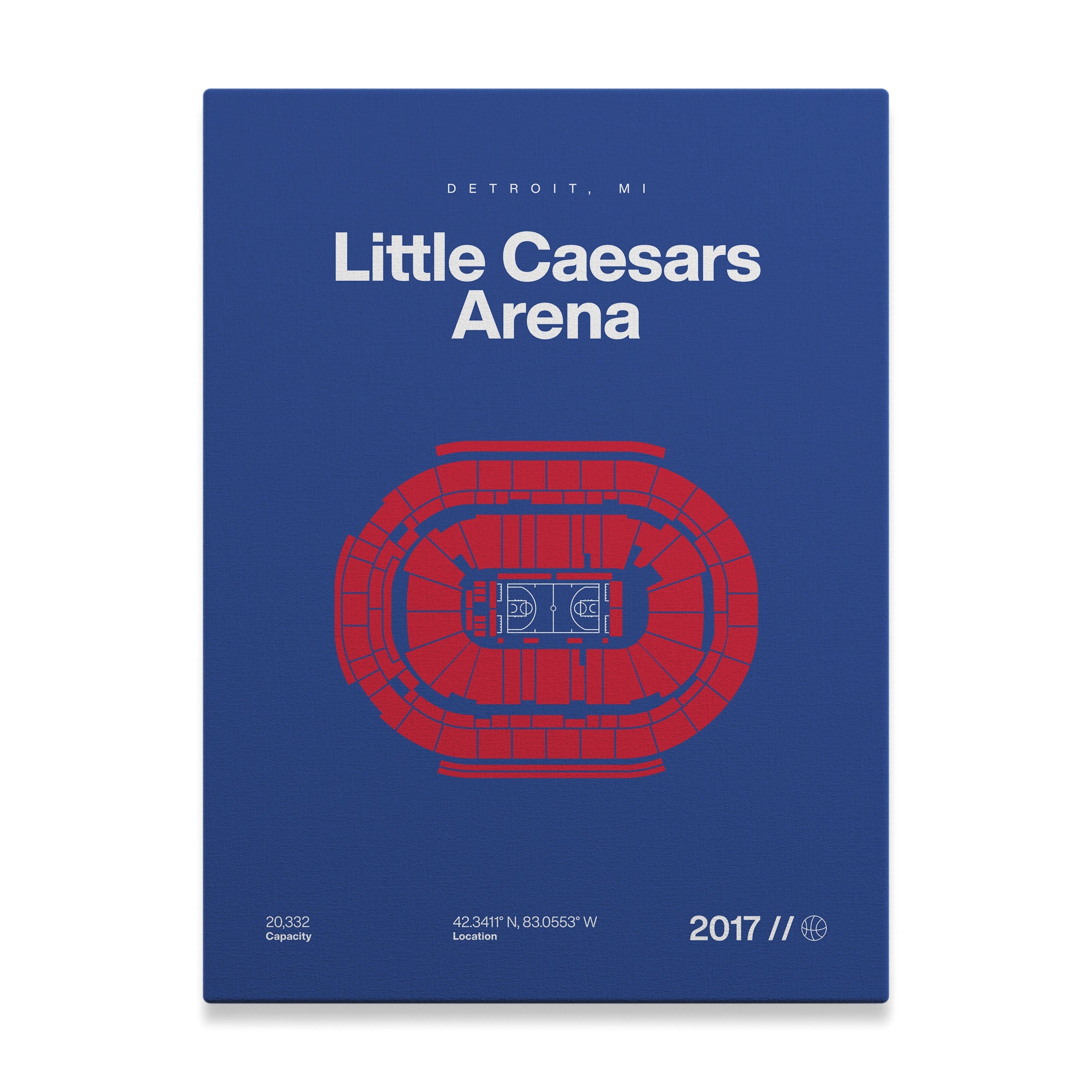 Detroit Basketball Arena Bold