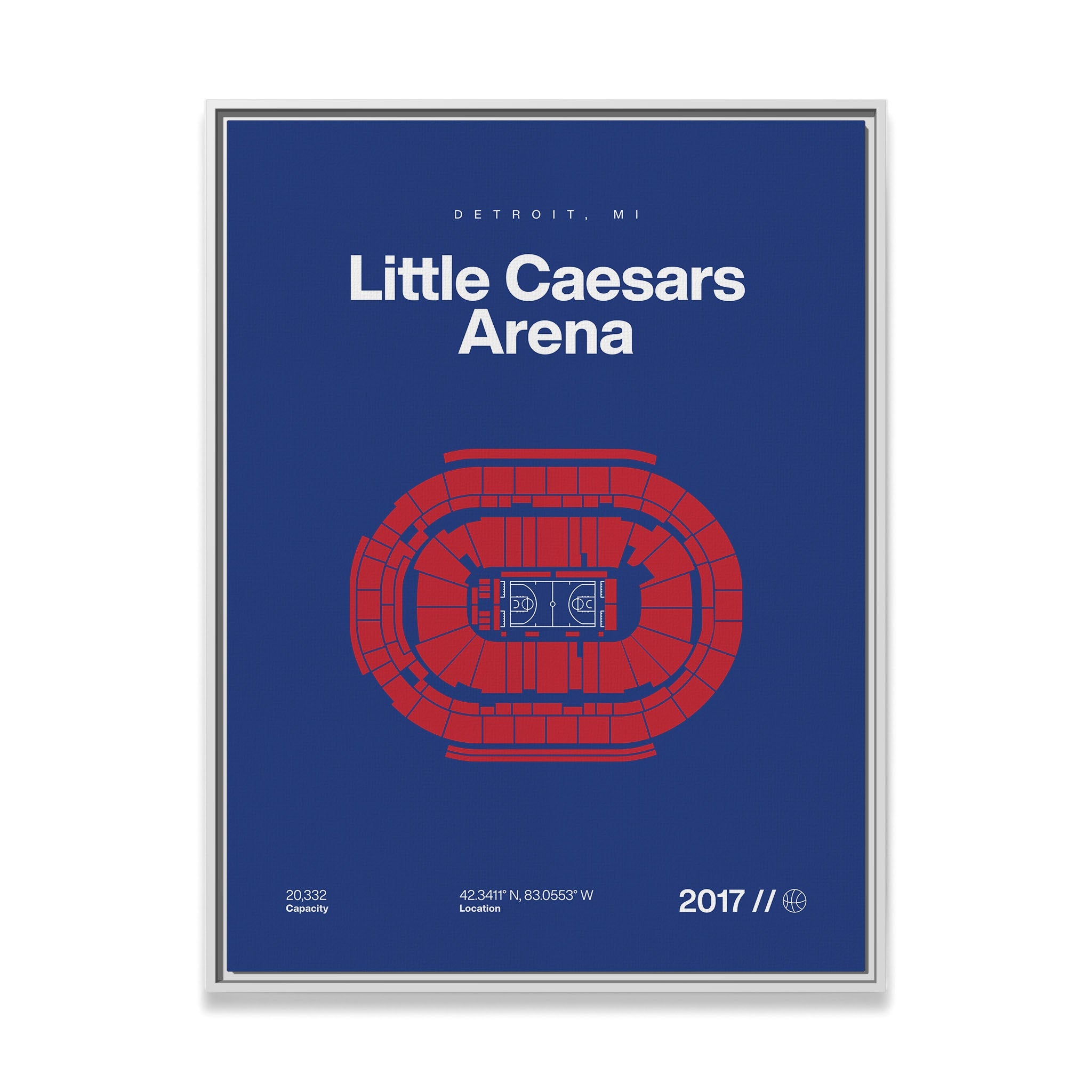 Detroit Basketball Arena Bold