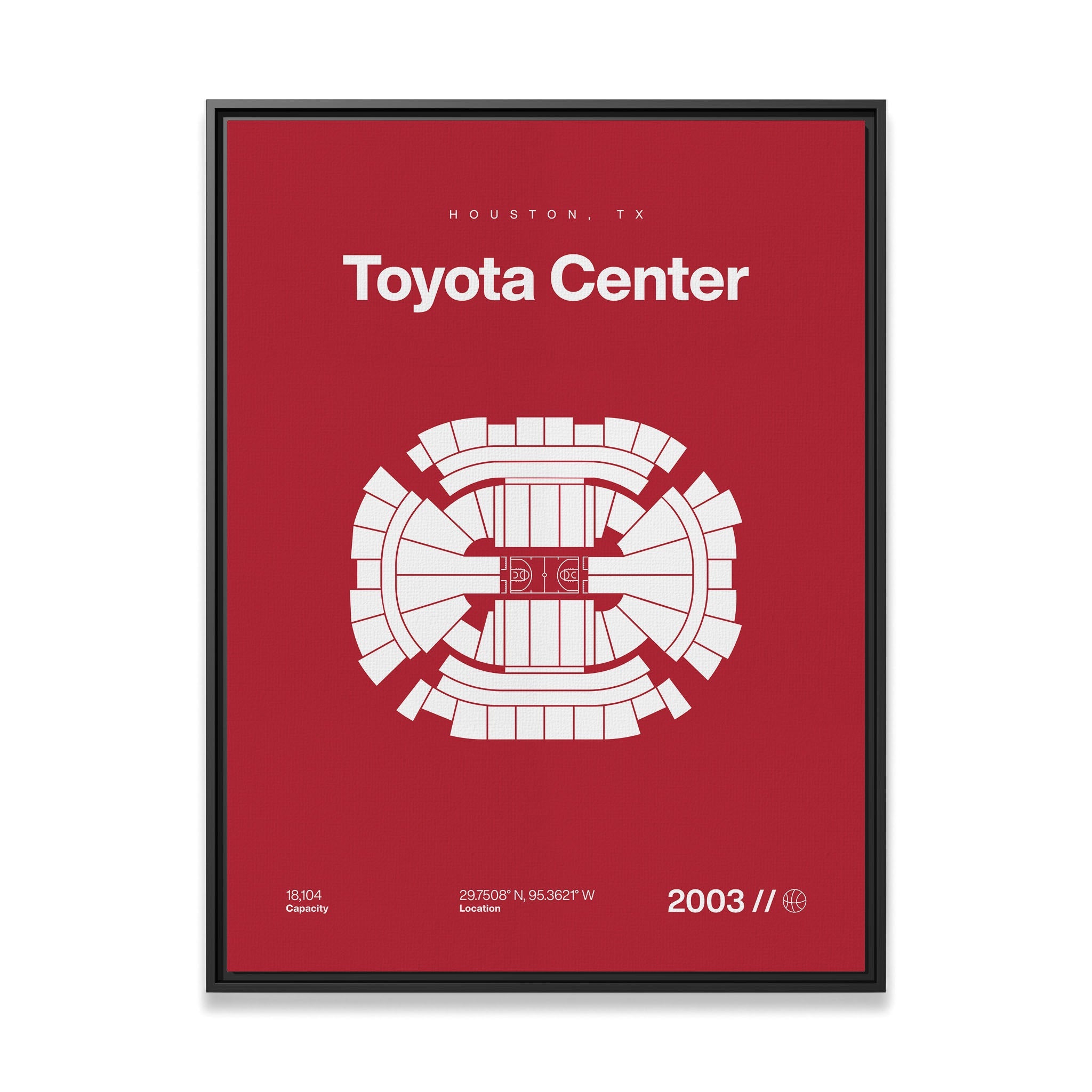 Houston Basketball Arena Bold