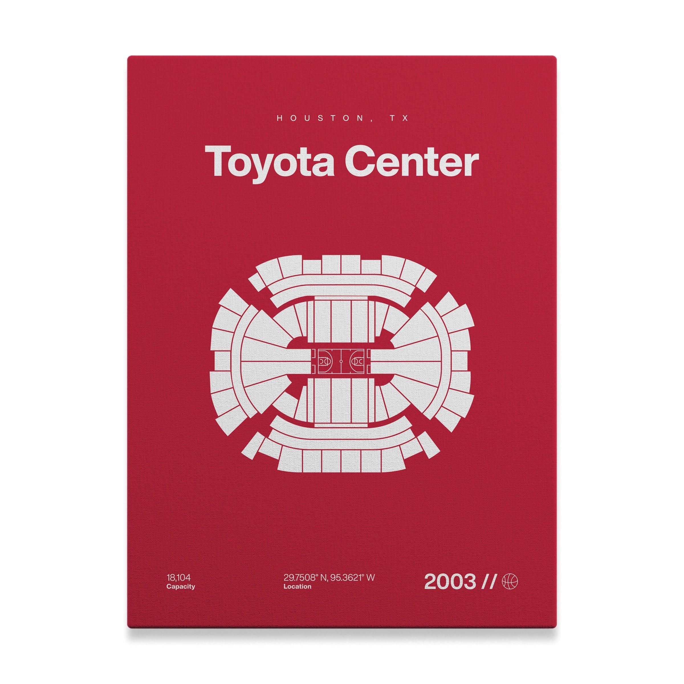 Houston Basketball Arena Bold