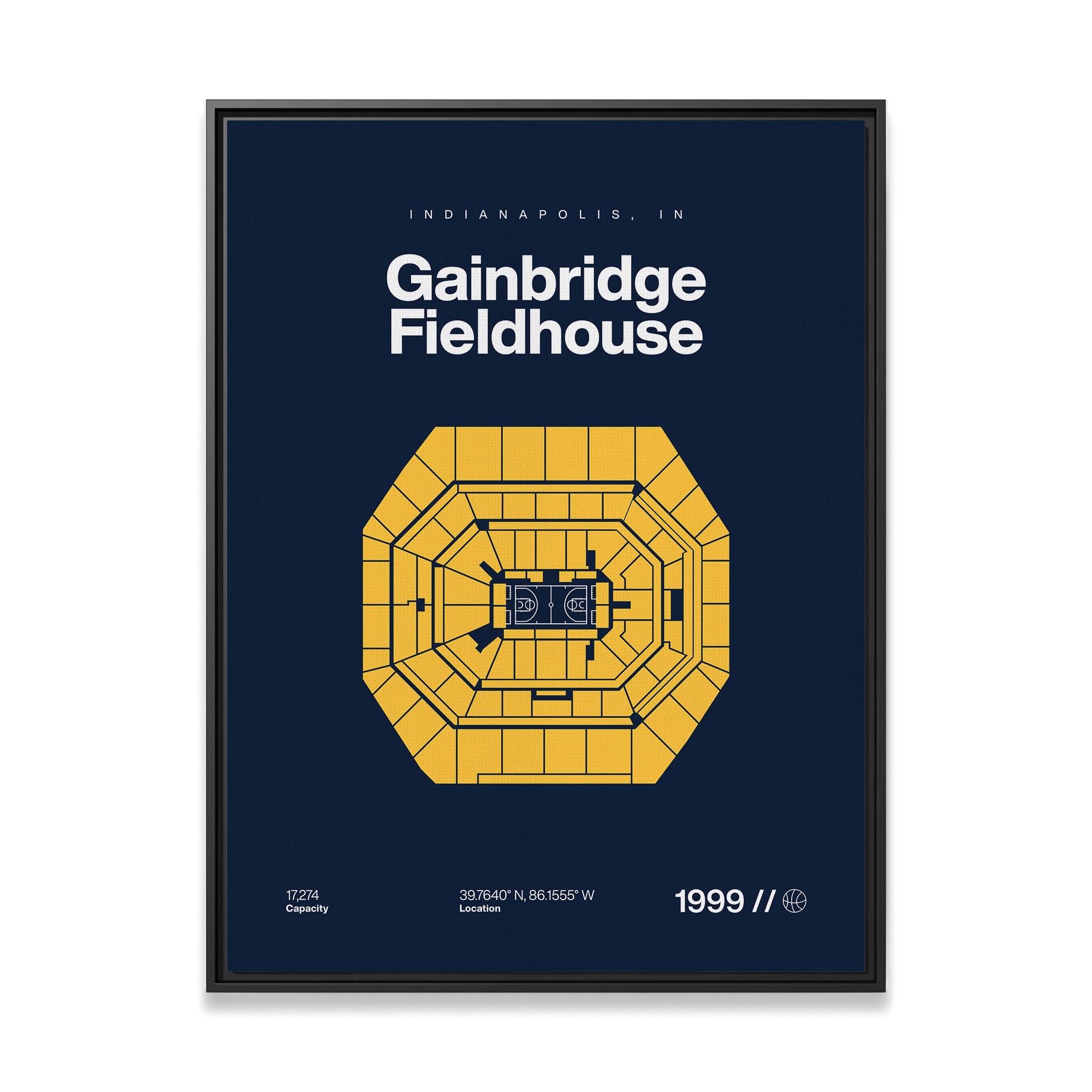 Indiana Basketball Arena Bold