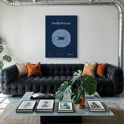 Memphis Basketball Arena Bold