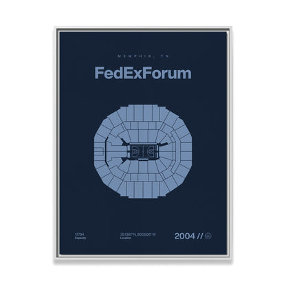 Memphis Basketball Arena Bold