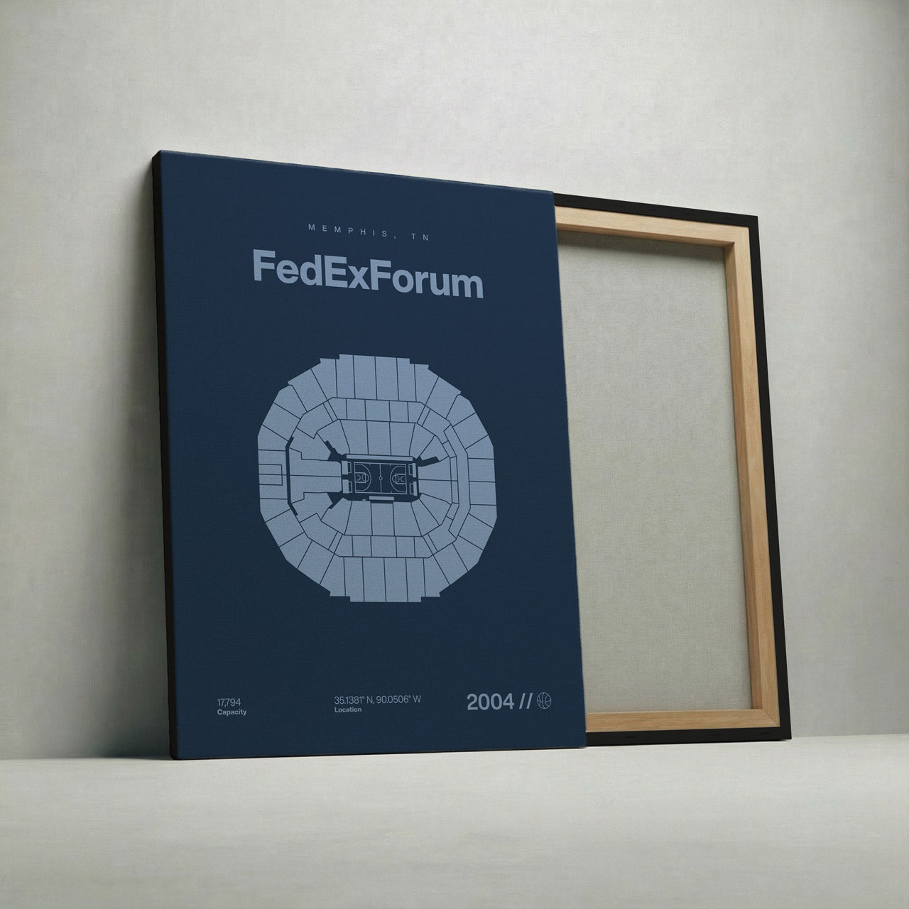 Memphis Basketball Arena Bold