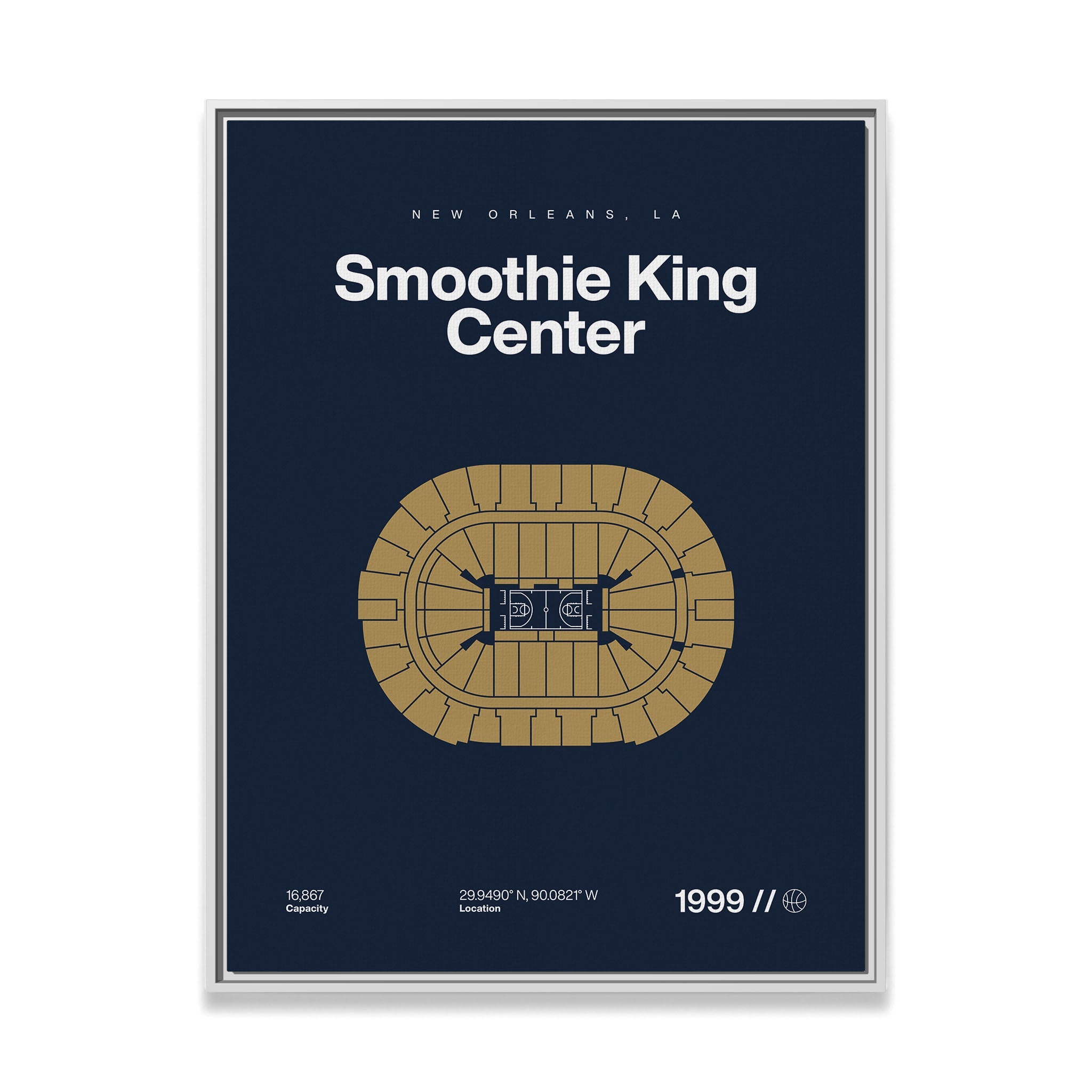 New Orleans Basketball Arena Bold