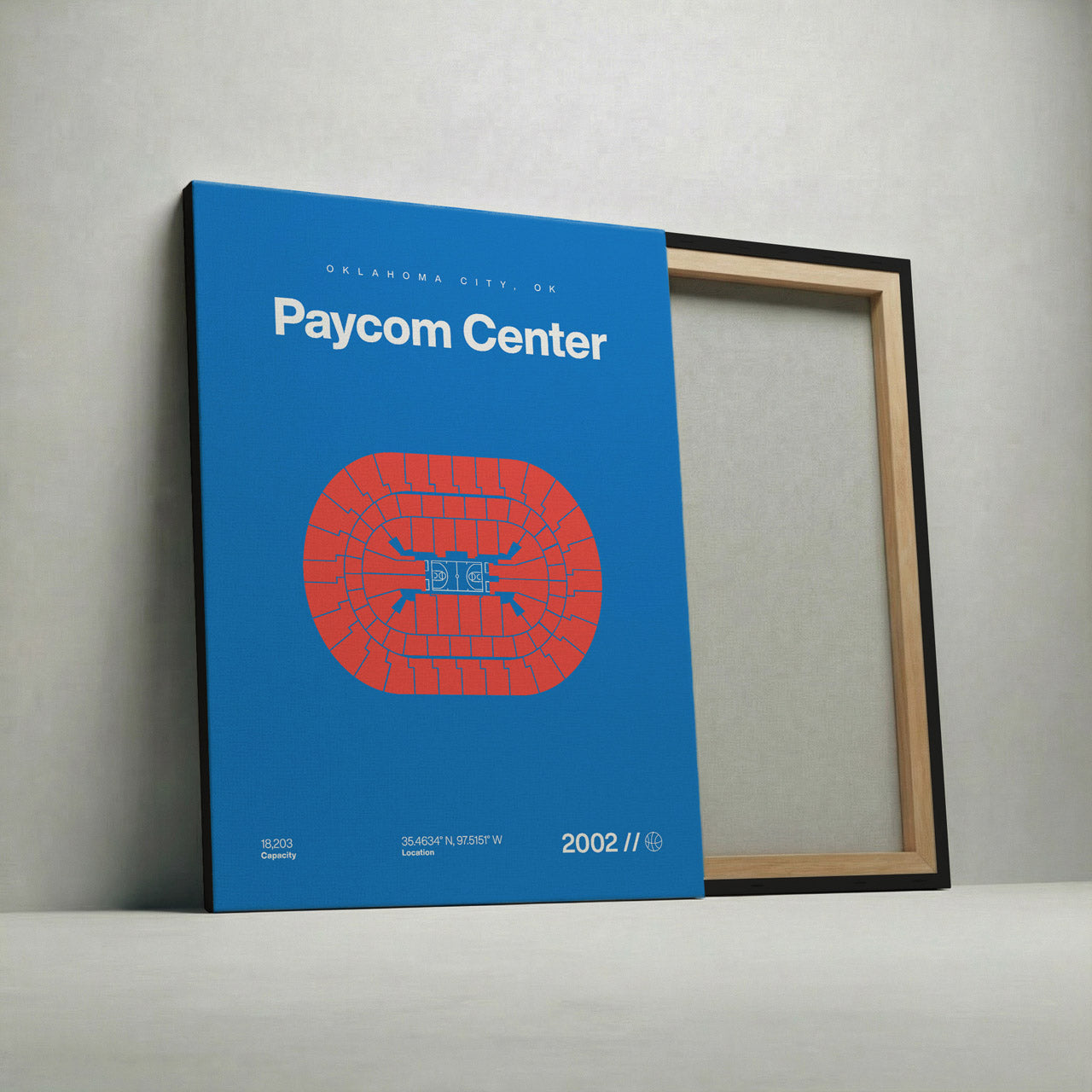 Oklahoma City Basketball Arena Bold