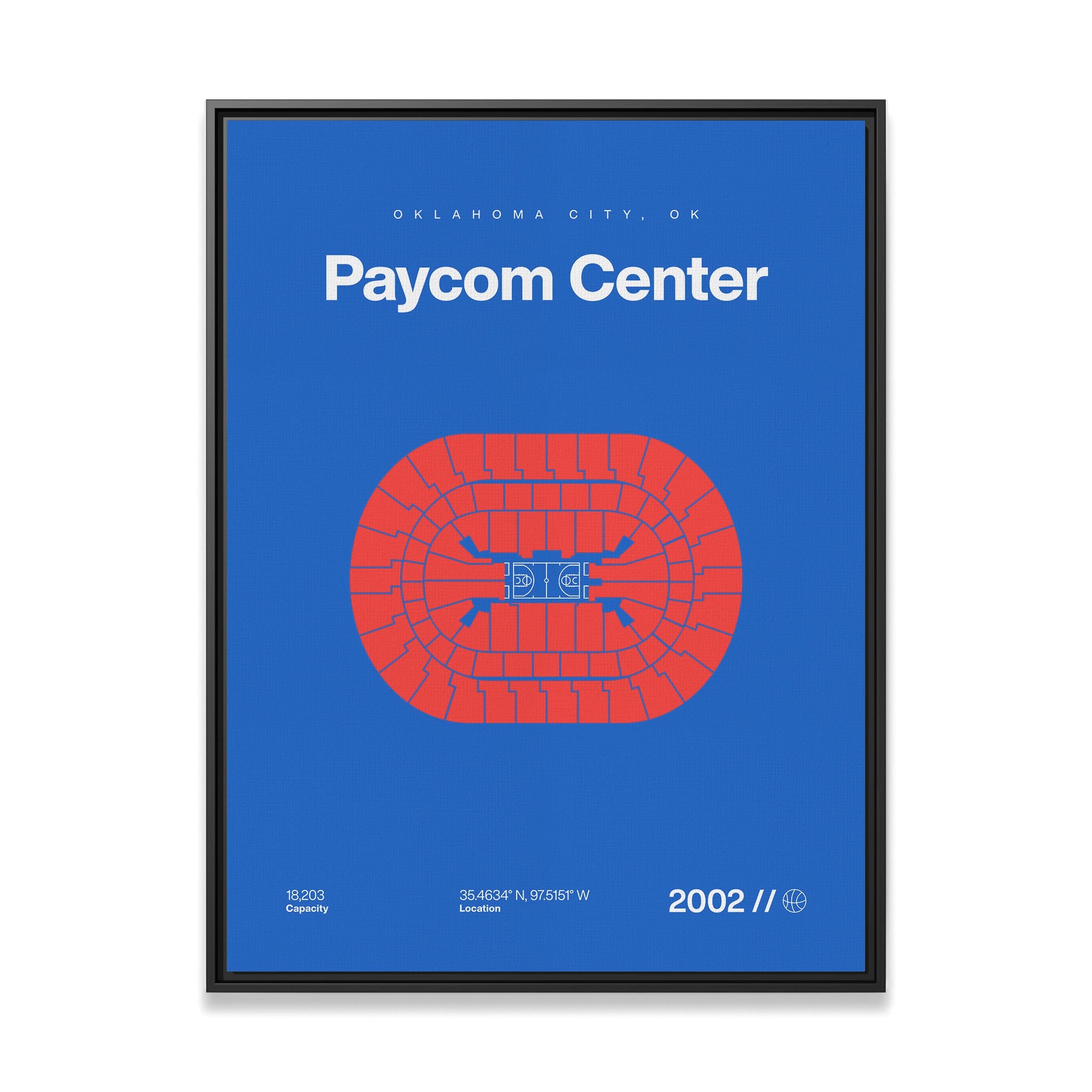 Oklahoma City Basketball Arena Bold