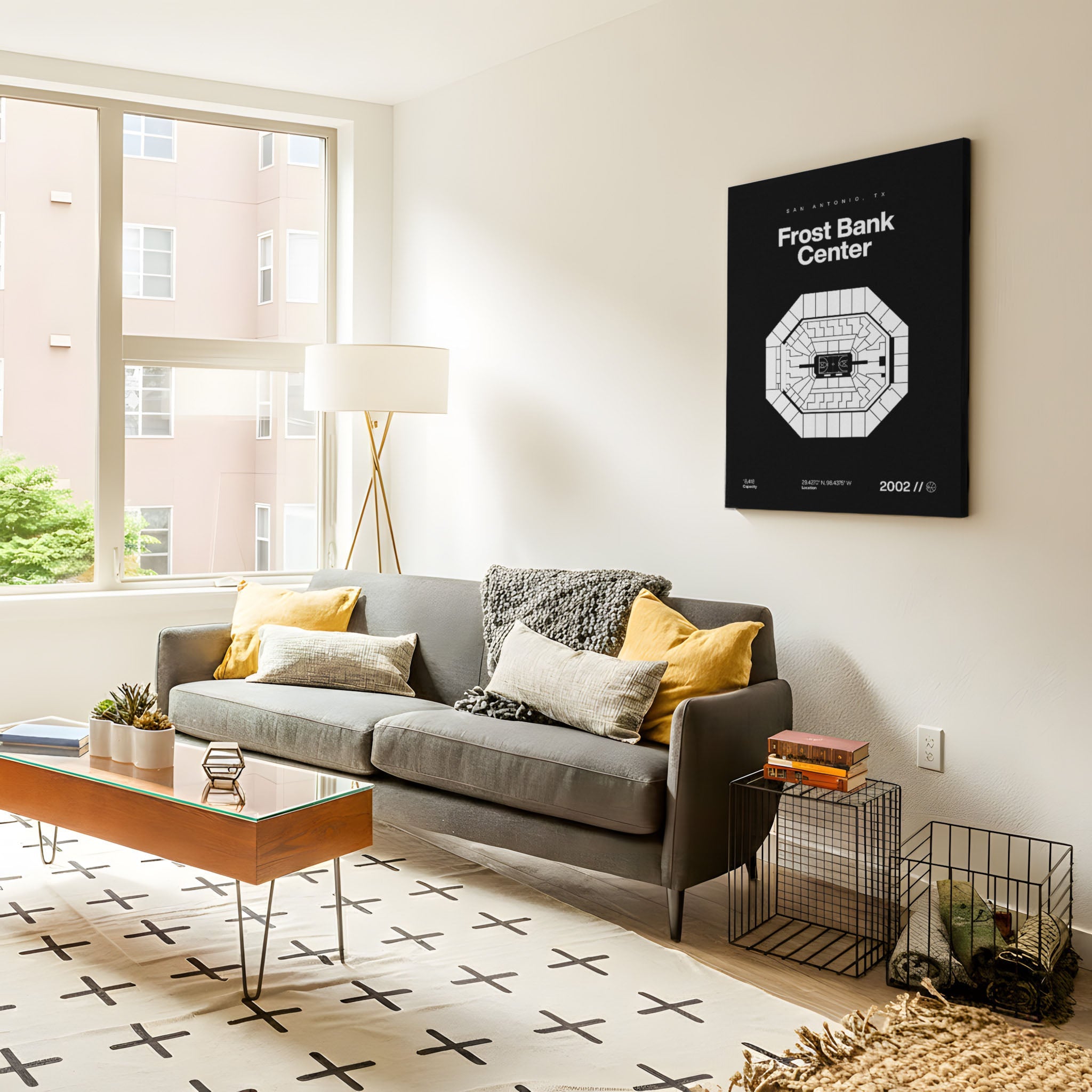 San Antonio Basketball Arena Bold