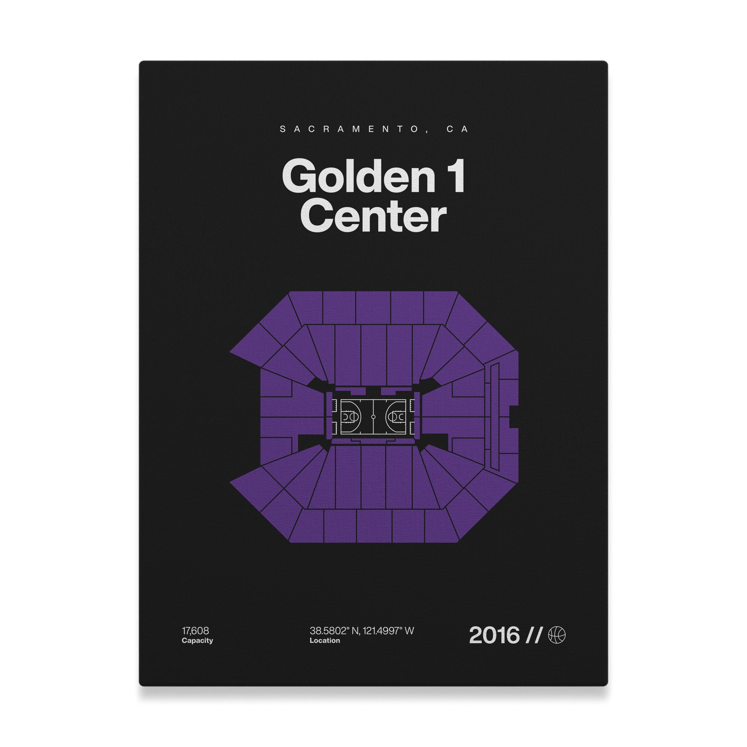 Sacramento Basketball Arena Bold