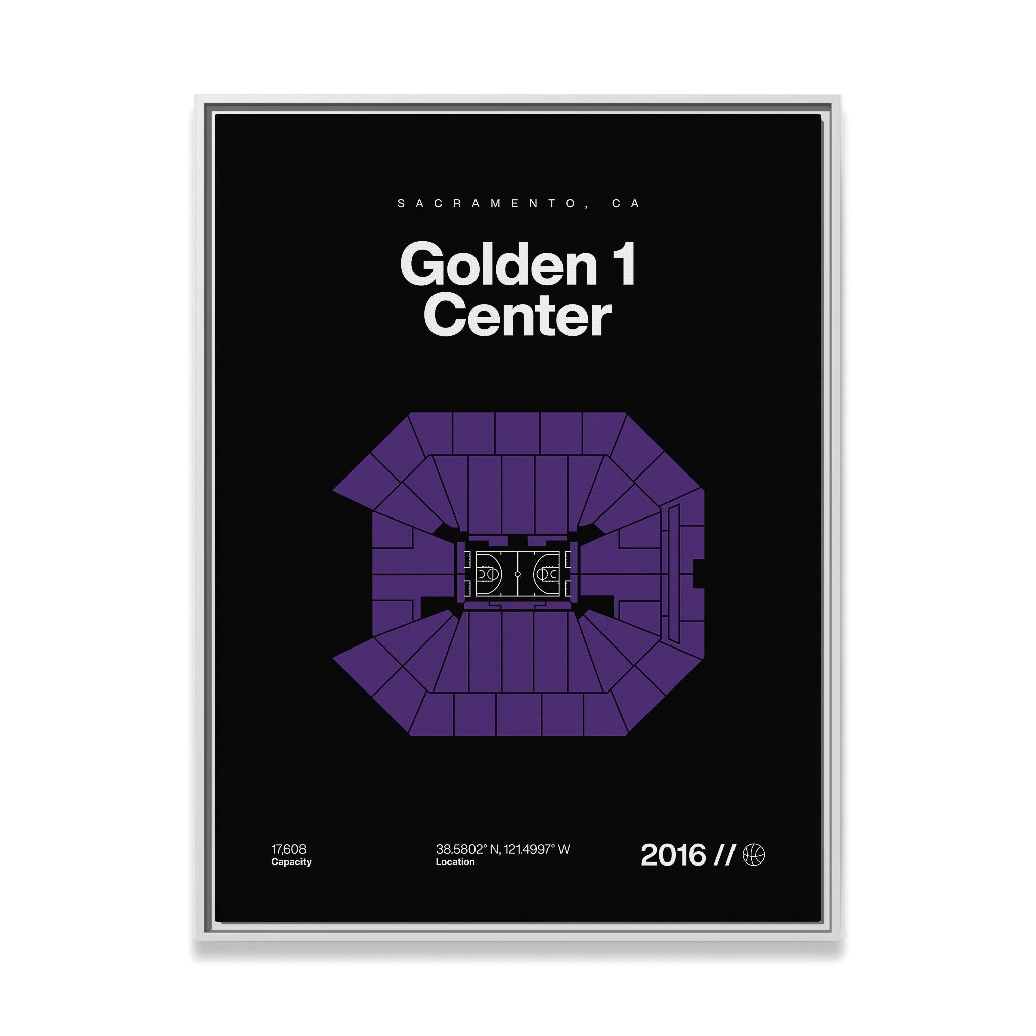 Sacramento Basketball Arena Bold