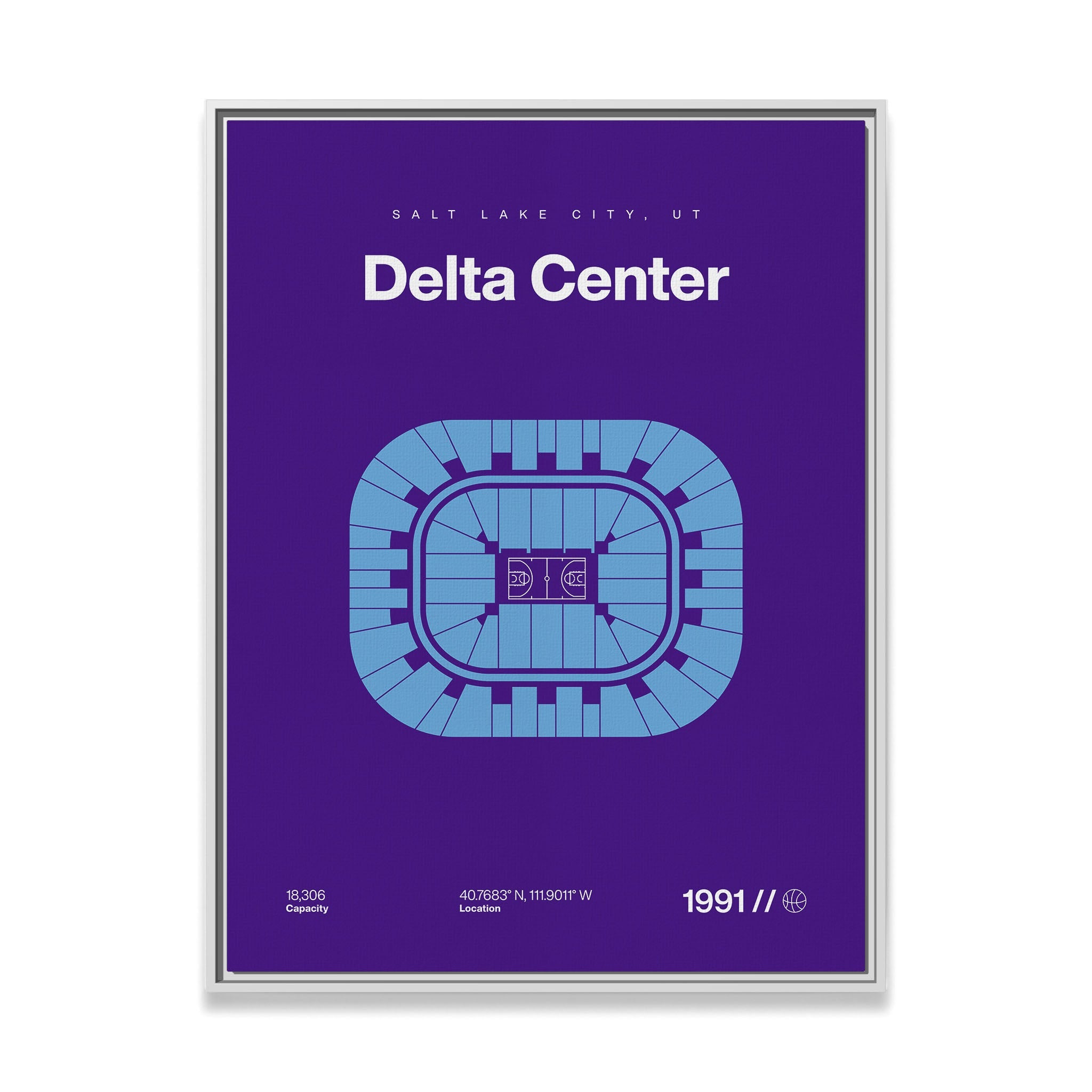 Utah Basketball Arena Bold