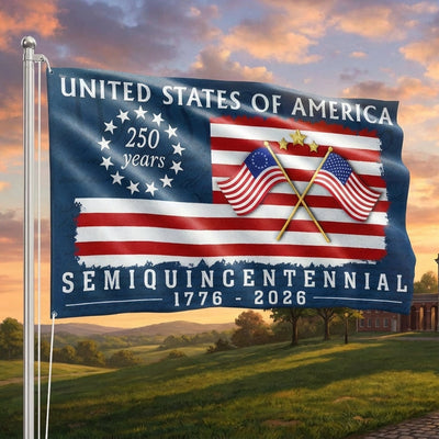 America 250th Anniversary We The People Flag, Betsy Ross 1776 2026 Grommet Flag