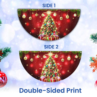 Christmas Tree Festive Holiday Solar LED Fan Flag