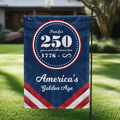 Flagwix American Flag - Flagwix America 250th Anniversary Golden Age Canvas Flag