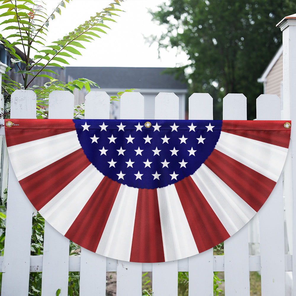 American Flag - Patriotic American Non-Pleated Fan Flag