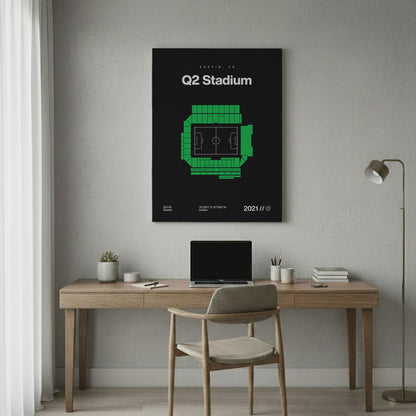 Austin Soccer Stadium Bold