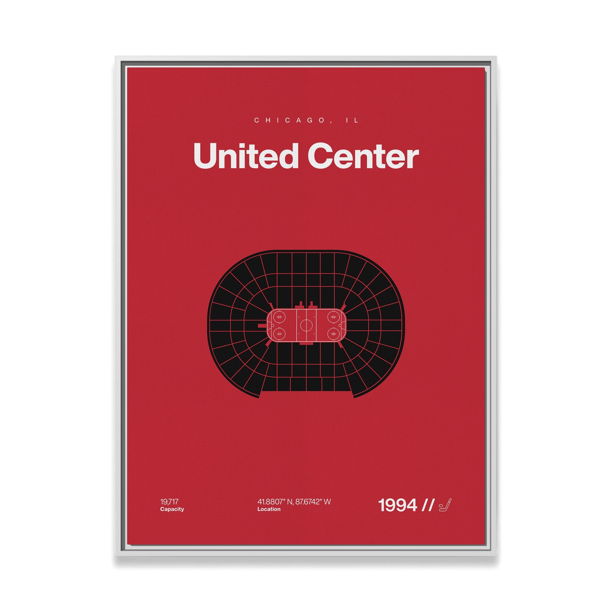 Chicago Hockey Arena Bold