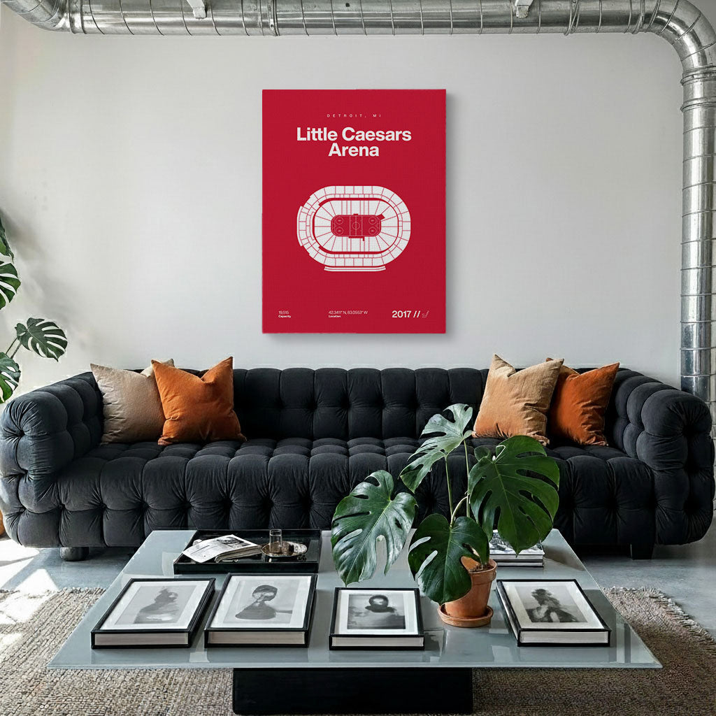 Detroit Hockey Arena Bold