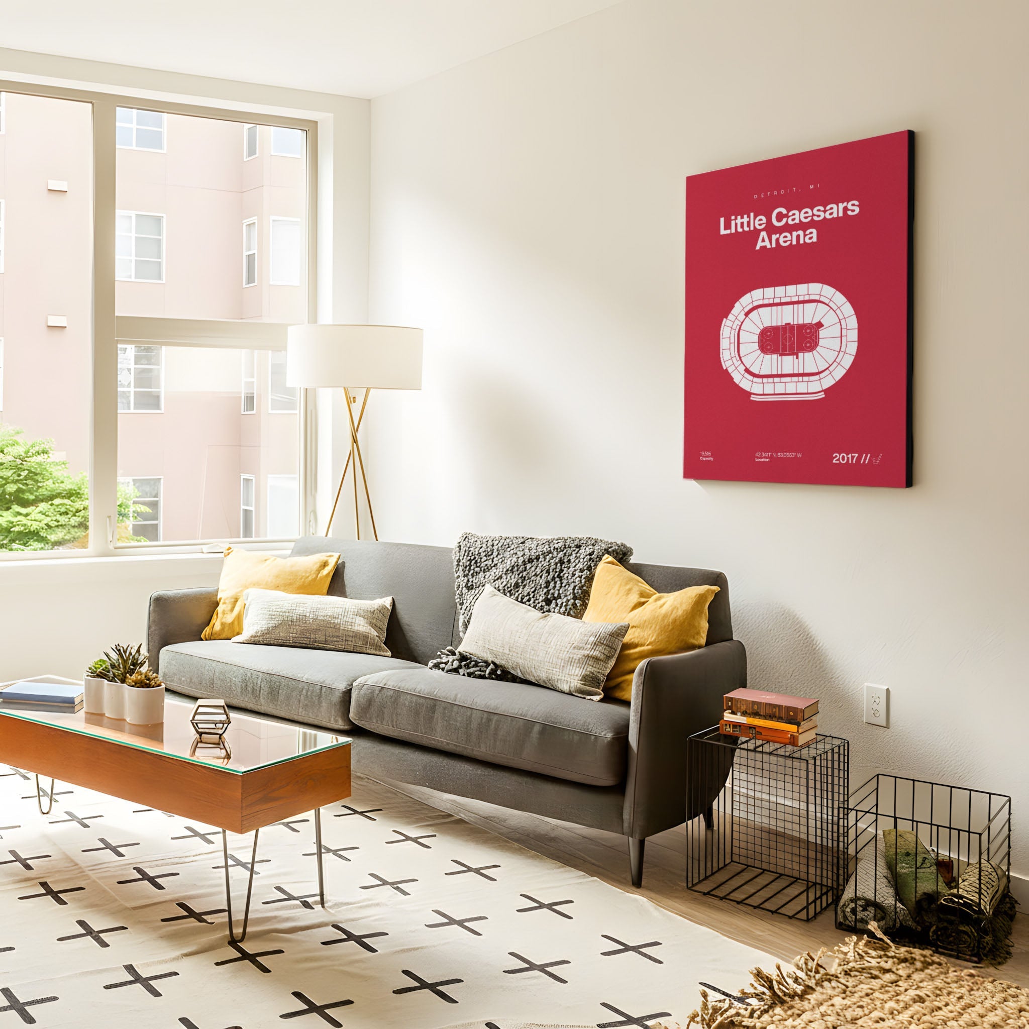 Detroit Hockey Arena Bold