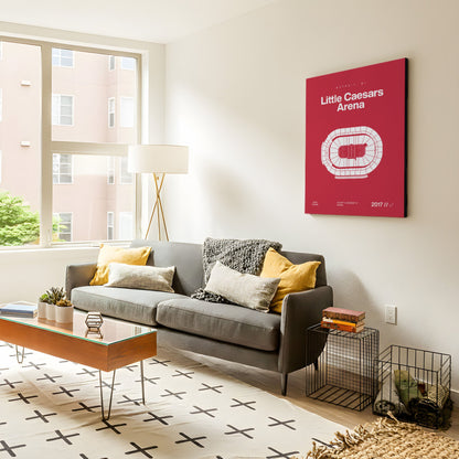 Detroit Hockey Arena Bold