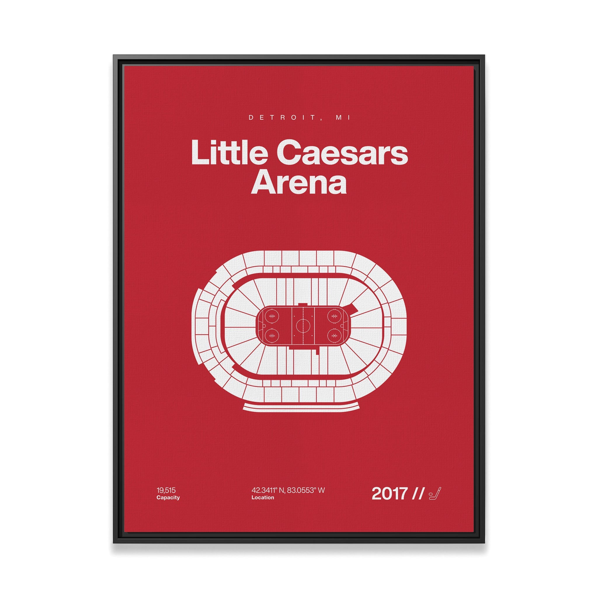 Detroit Hockey Arena Bold