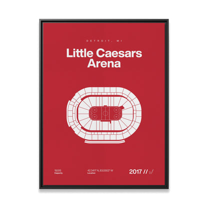 Detroit Hockey Arena Bold