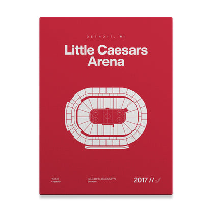 Detroit Hockey Arena Bold