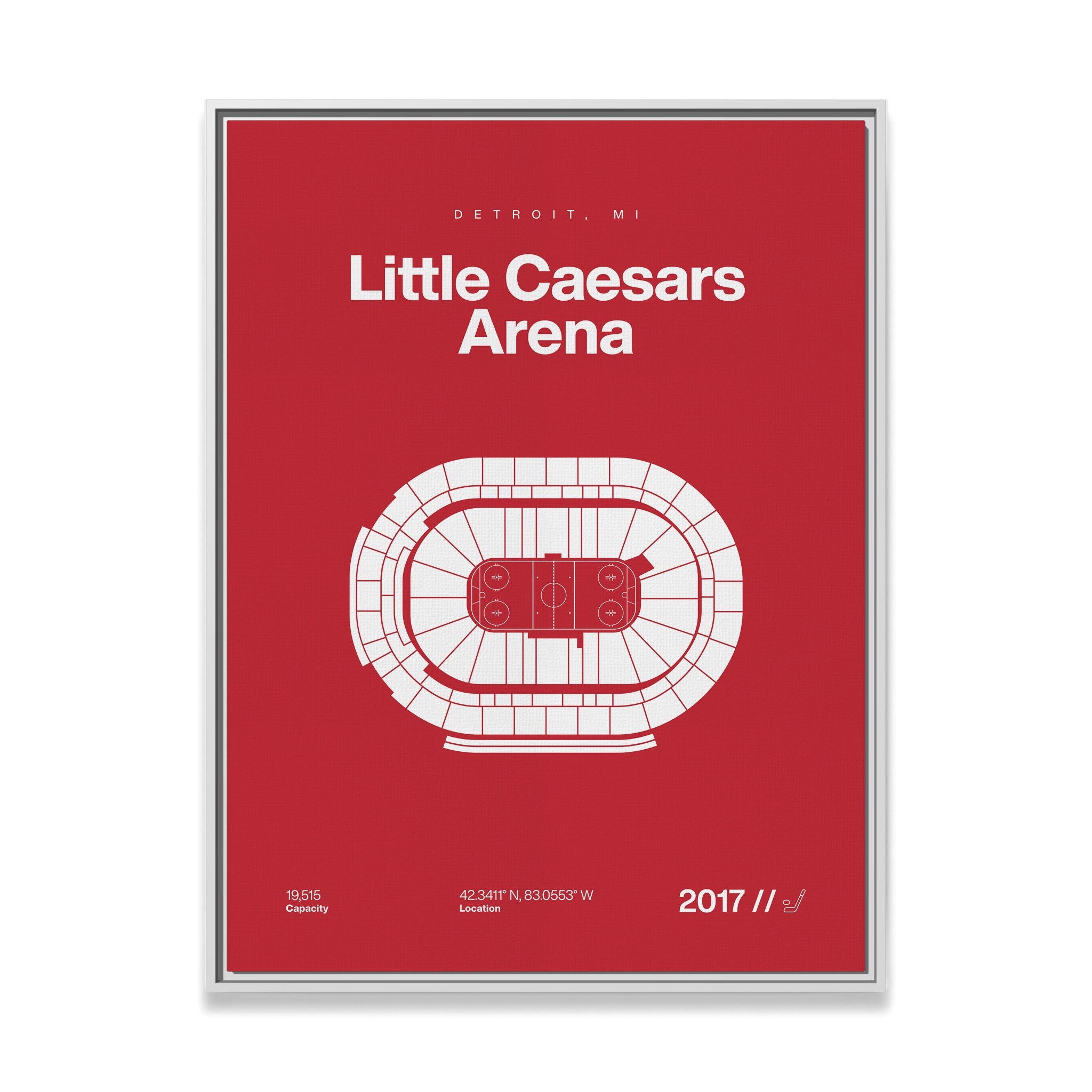 Detroit Hockey Arena Bold