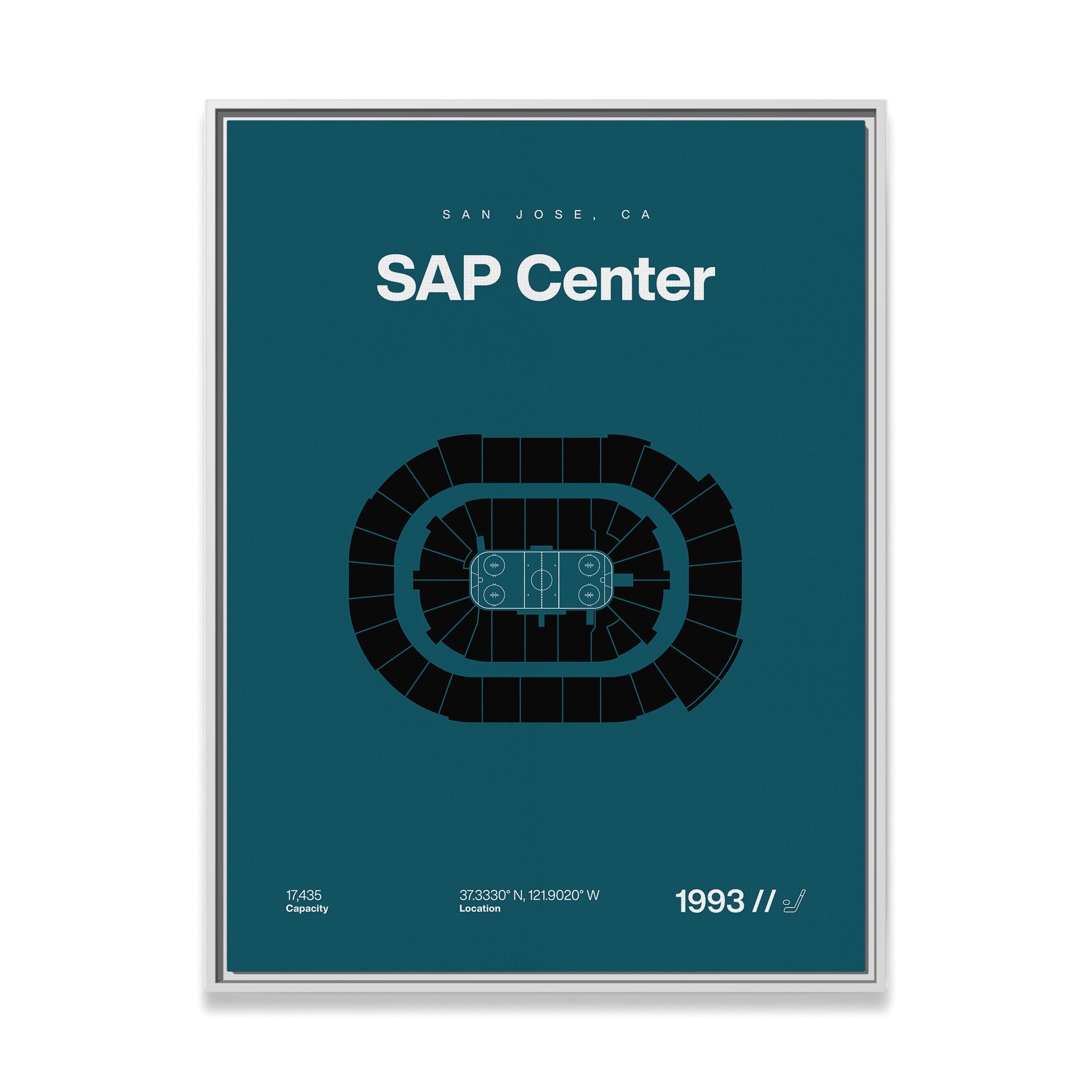 San Jose Hockey Arena Bold